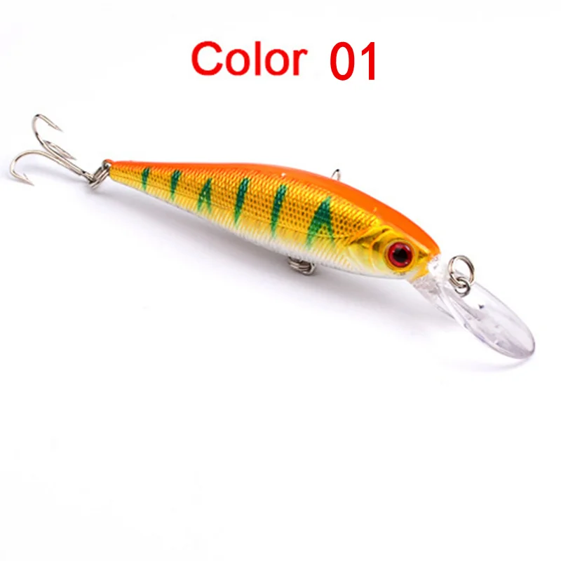 

1PCS Minnow Fishing Lure 10cm 9.4g Topwater Hard Bait Wobbler Jig Bait Crankbait Carp Striped Bass Pesca Fishing Tackle SwimBait