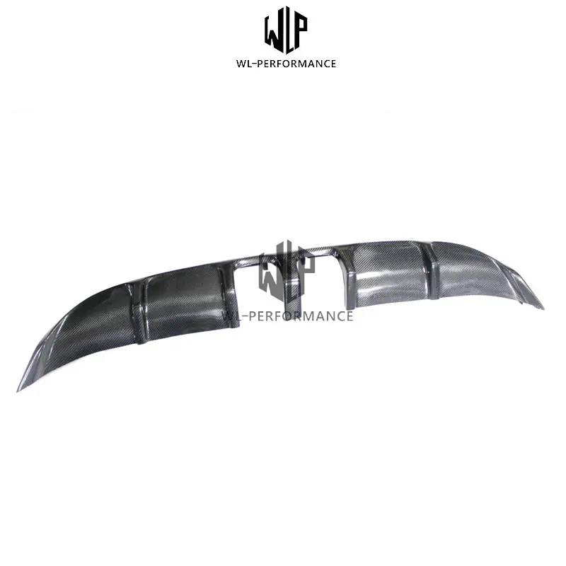 Гольф 7 Mk7 высокое качество углеродное волокно диффузор губа на задний бампер