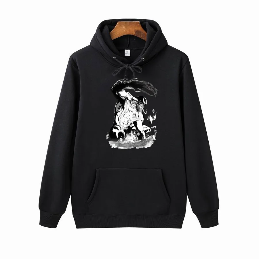 Толстовка мужская зимняя однотонная с длинным рукавом и капюшоном|Мужские