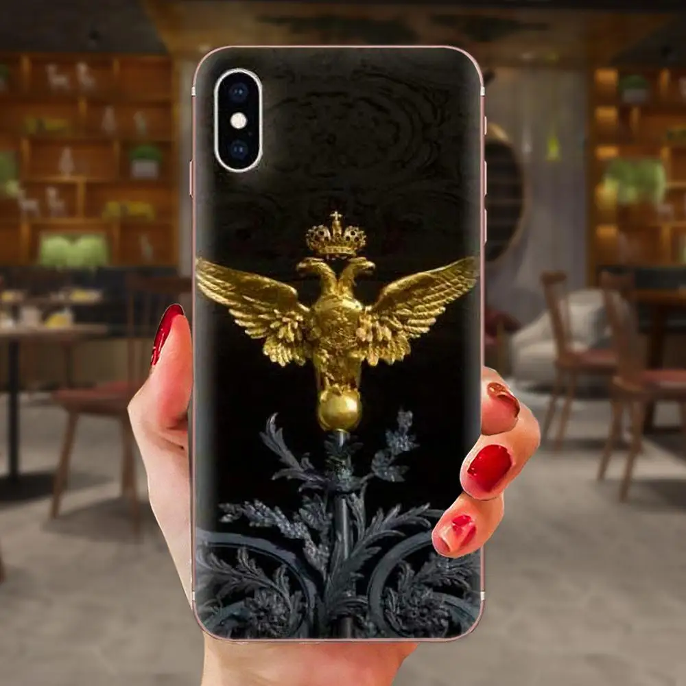 ТПУ дизайн под заказ для Xiaomi Redmi 3 3S 4 4A 4X 5 6 6A 7 K20 Note 2 5A Plus Pro российский герб оружия