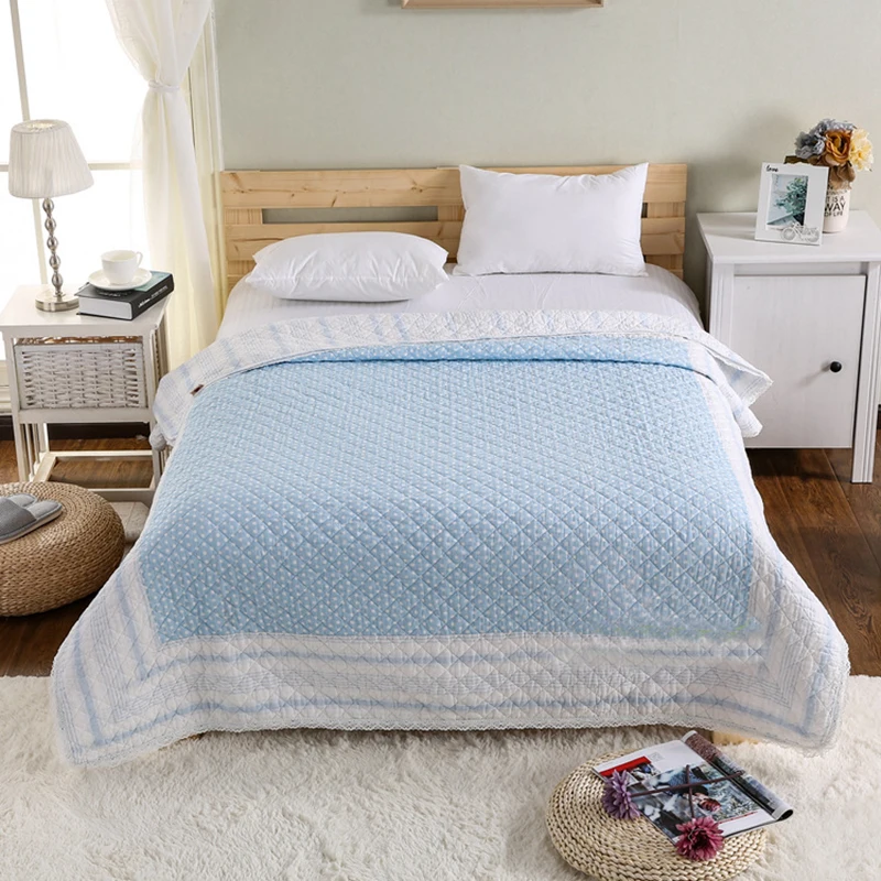 Одеяло хлопковое теплое мягкое удобное покрывало для кровати дышащее