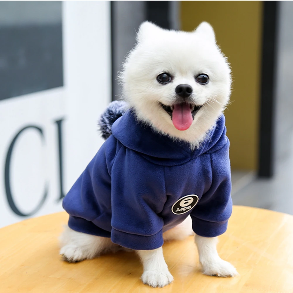 

Dog Clothes Dog Sweaters Hooded Sports Hoody Puppy Cats Jacket Winter Warm Coat Clothing Large Size Dog Costume Pet Supplies