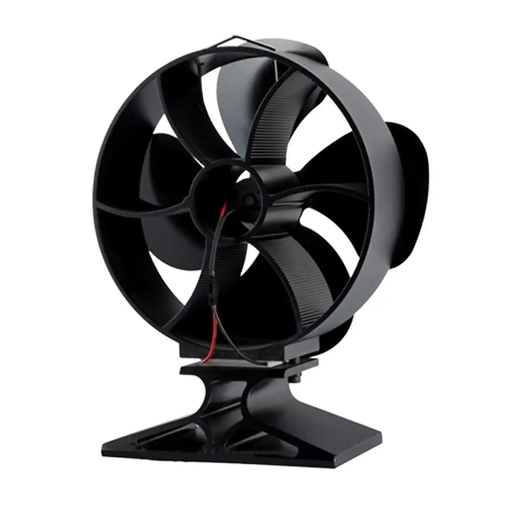 4 лезвия Вентилятор для печи работающий от тепловой энергии древесных бревен