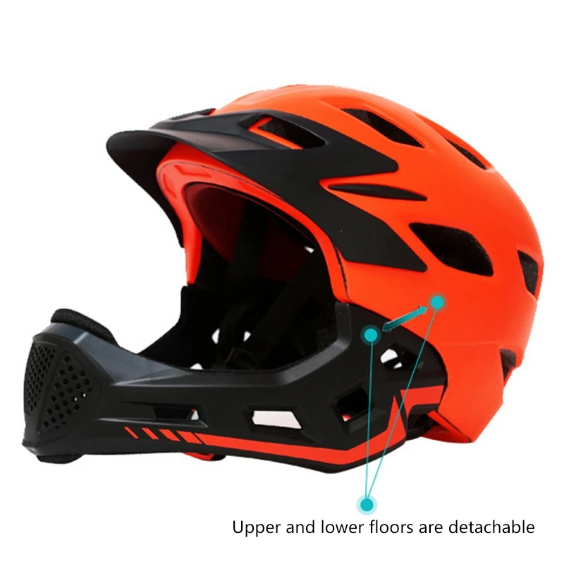 Children'S Cycling Helmet Sliding Balance Car Speed Skating Mountain Black Plus Orange | Спорт и развлечения