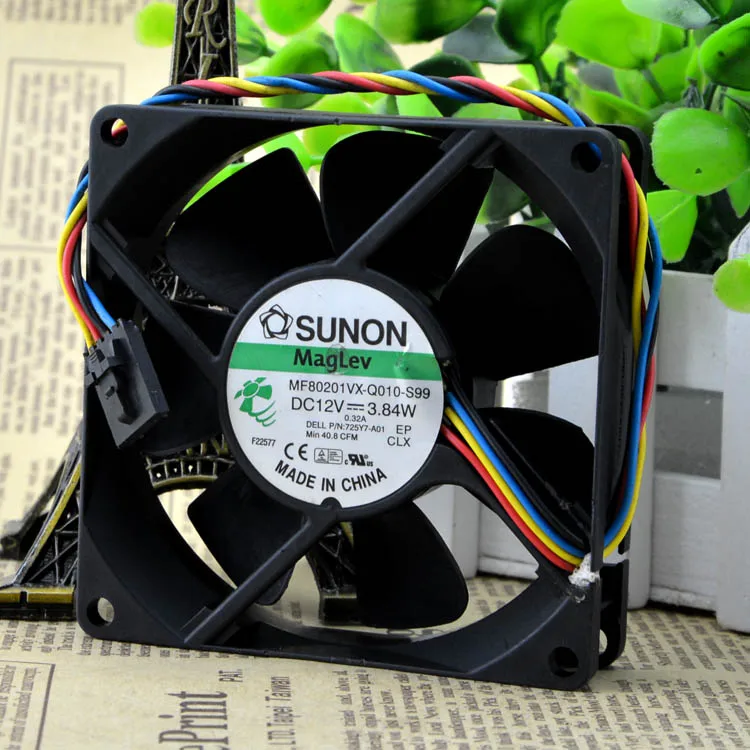 Новый MF80201VX-Q010-S99 8020 12V 3 84 W 4 провода защита двигателя охлаждения | Обустройство