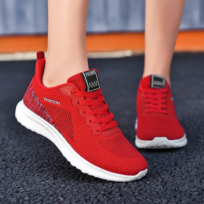 

Zapatillas Mujer Women Flat Casual Vulcanized Shoes Fashion Breathable Mesh Tenis Feminino Sneakers Summer Ladies Shoes Zapatos