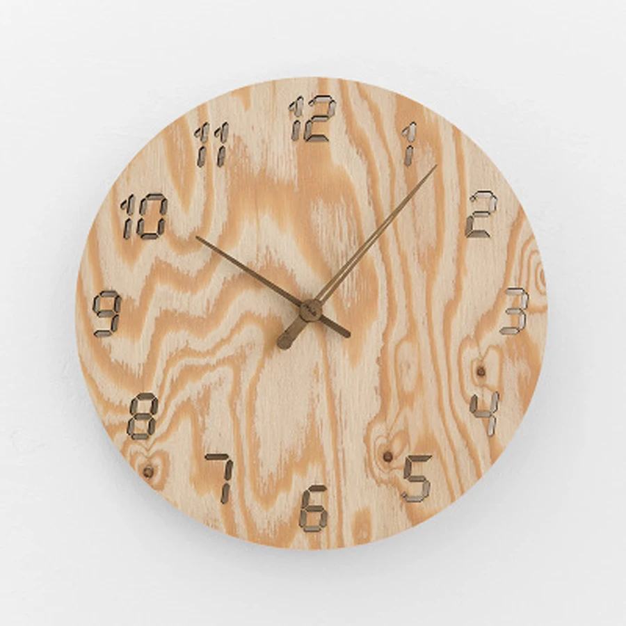 Деревянные настенные часы простой современный дизайн украшения гостиной