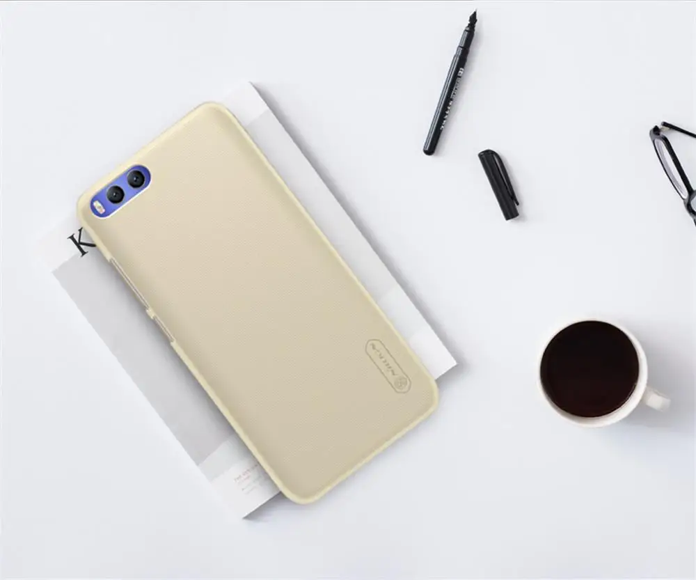 

For Xiaomi Mi 6 Case Nillkin Super Frosted Shield Hard PC Back Cover plain Black Phone protector Case For Xiaomi Mi6