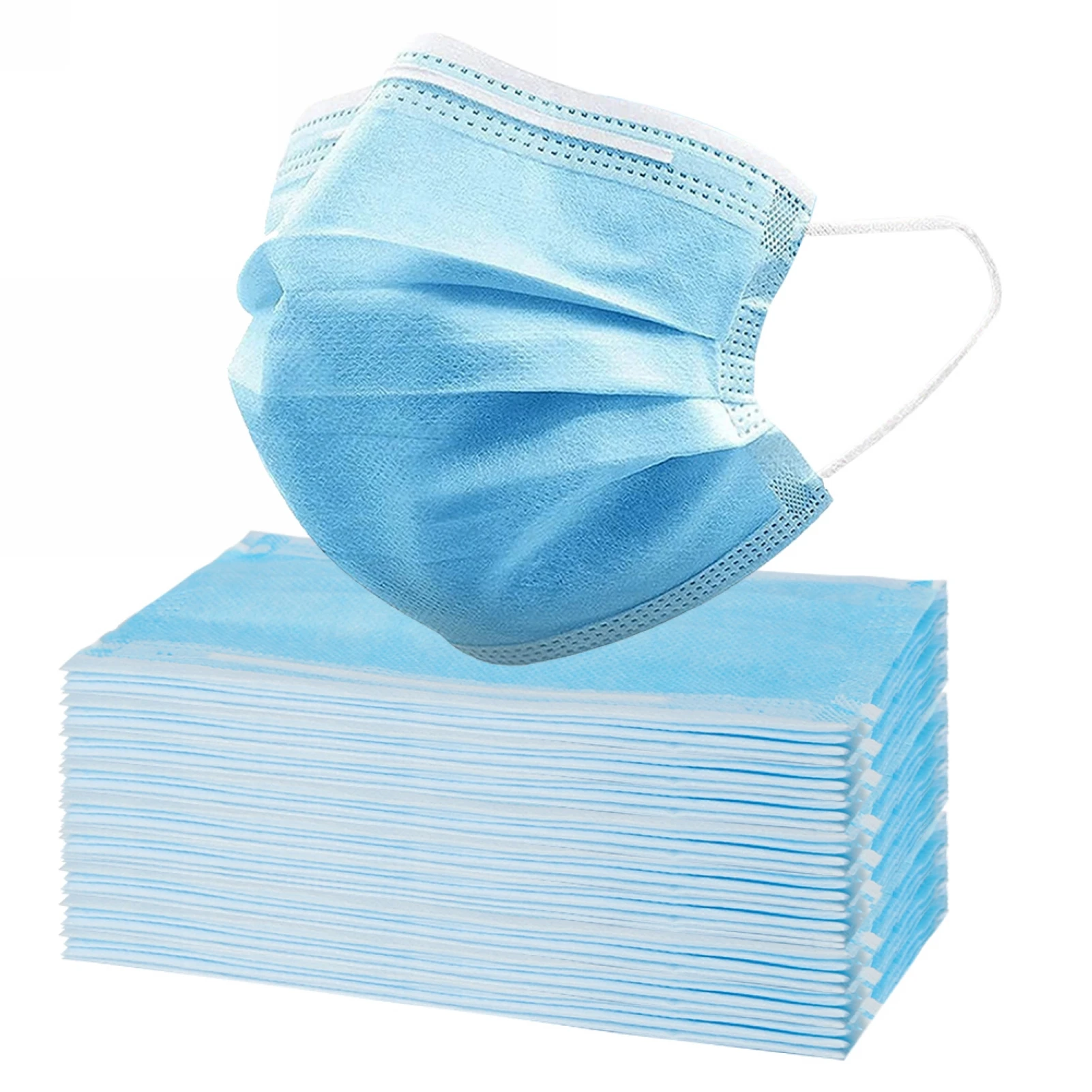

1000/200pcs Black Disposable Face Mask 3ply Earloop Dustproof Masks Mascarillas Halloween Cosplay Non-woven Mondkapje