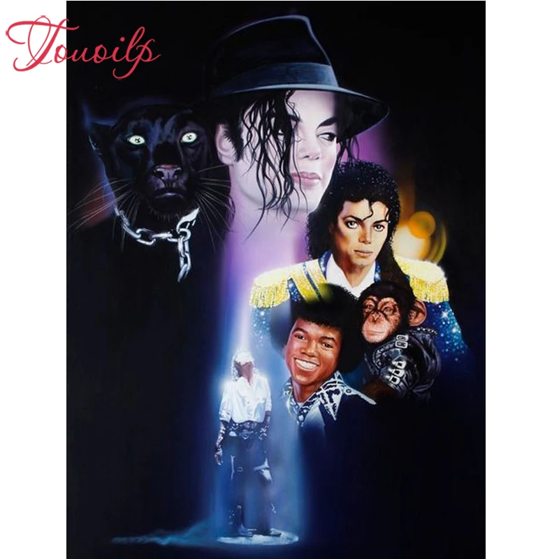 TOUOILP черный пантера сделай сам для алмазной вышивки &quotсделай сам&quot 5d в стиле