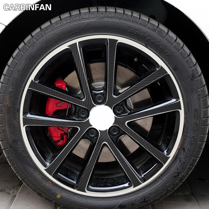16 дюймов наклейка на обод колеса из углеродного волокна ступица
