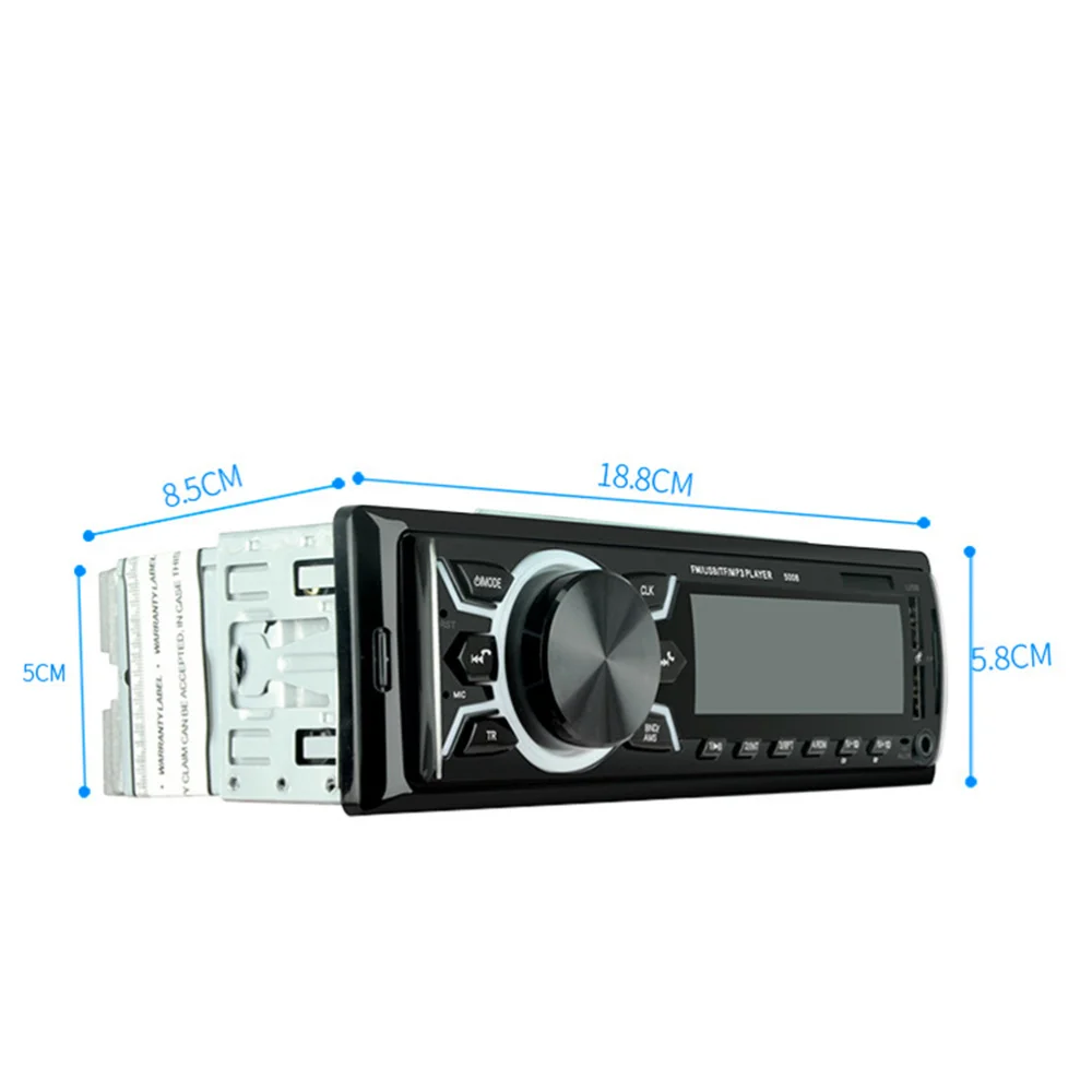

Dual USB FM Car Player Colorful Display Wireless Car Player (Black)