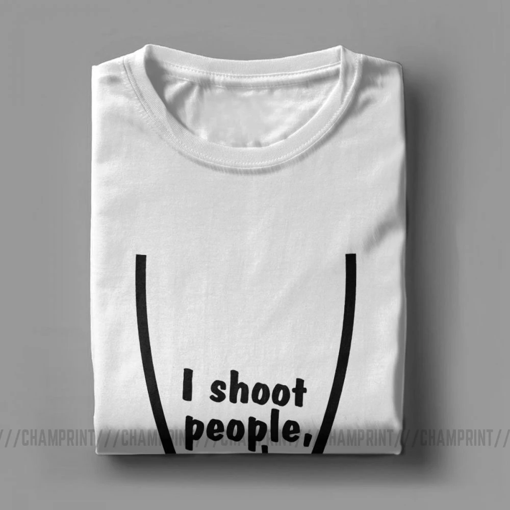 Я снимаю людей забавная фотография футболка для мужчин фотографа новинка чистый