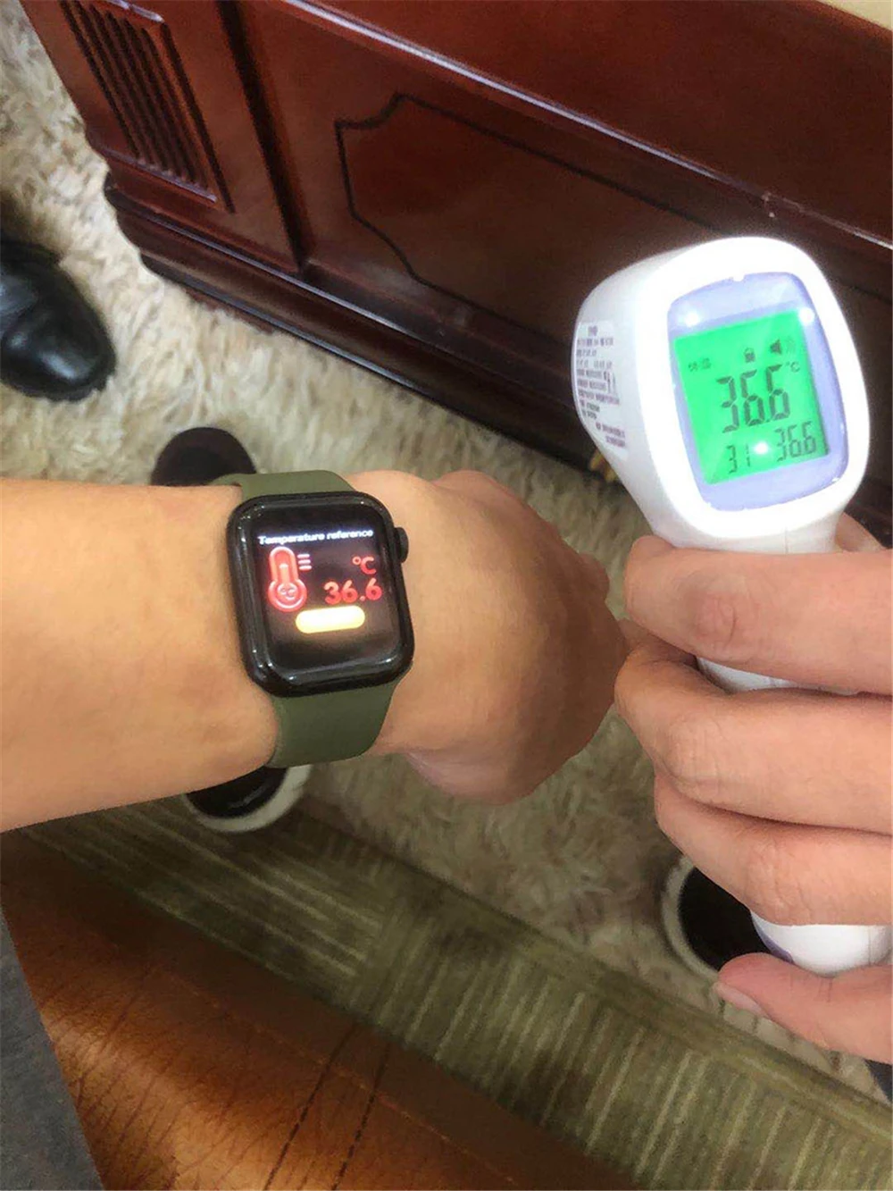 Новинка 2020 умные часы W58Pro мониторинг температуры тела и артериального давления