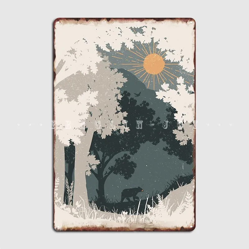 

Пятнистый дневной металлический плакат настенная пещера клуб бар печать роспись оловянный плакат
