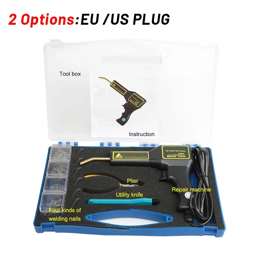 

Plastic Welder Hot Stapler Welding Machine Gun Garage Tool Kit PVC Car Bumper Repair The Welding Torch Machine-plastic Welder