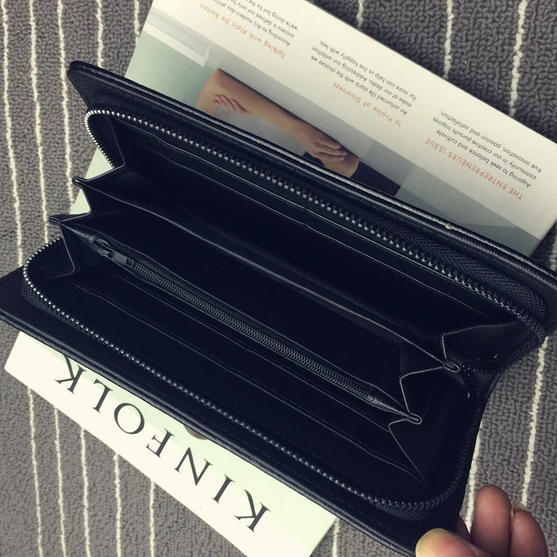 2021 женский кошелек с черепом cartera mujer Новый винтажный кожаный Длинный клатч