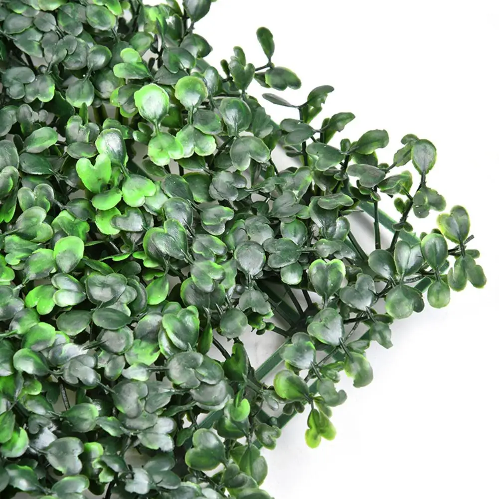 

60 * 40 Cm Emulational Artificial Grass Fake Faux Grass Ivy Leaf Thoroughwort Lawn for Plant Wall Background Garden Decorations