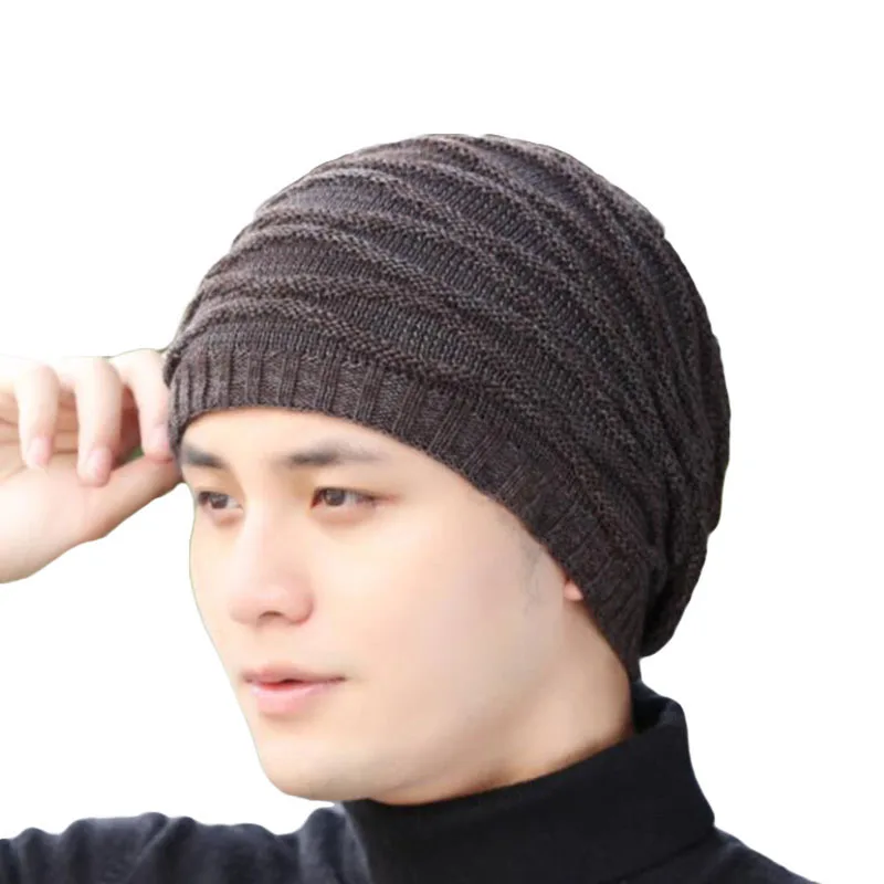 Зимняя шапка SUOGRY унисекс чулки для мужчин и женщин облегающие шапки полосатая