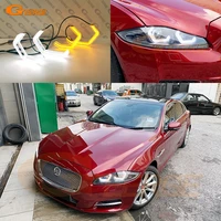 for jaguar xj xjr xf xe f pace ultra bright concept m4 iconic style led angel eyes kit halo rings day light