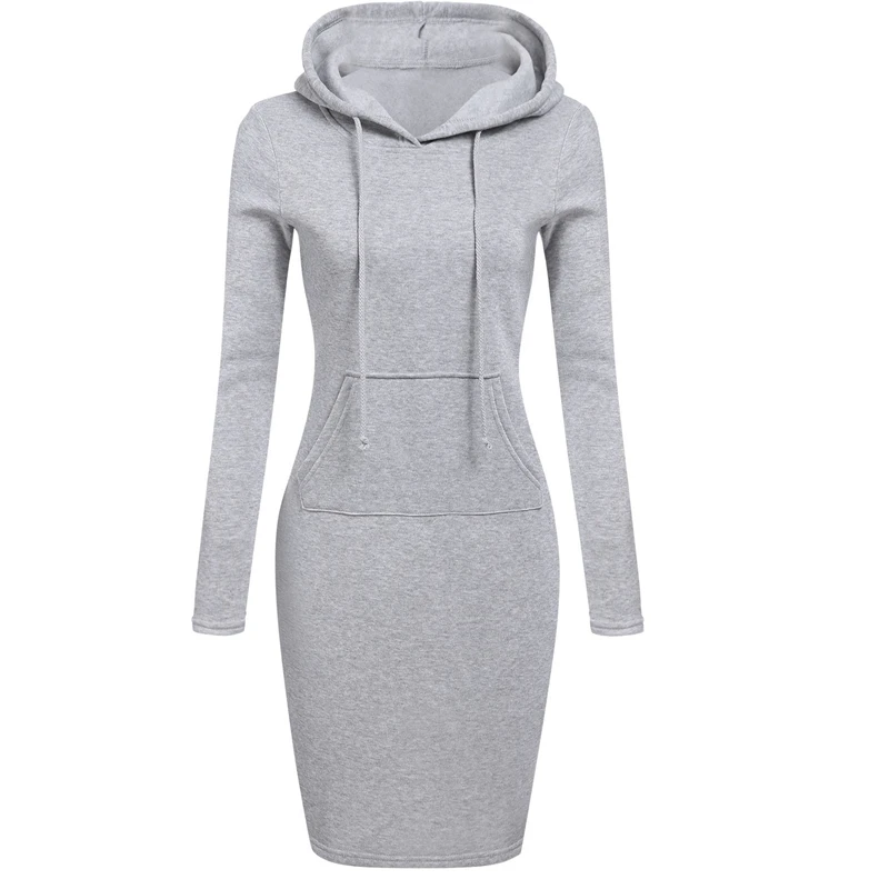 Женская Длинная толстовка с капюшоном новинка весны-осени 2019 модное Свободное