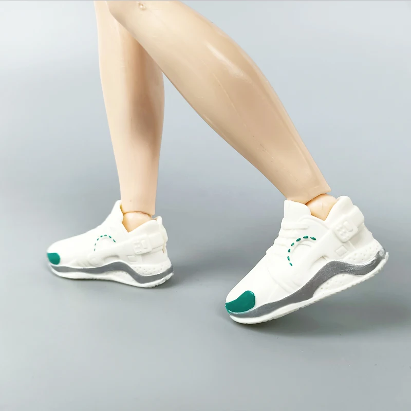 Модная обувь для баскетбольной куклы серого и зеленого цвета кроссовки кукол