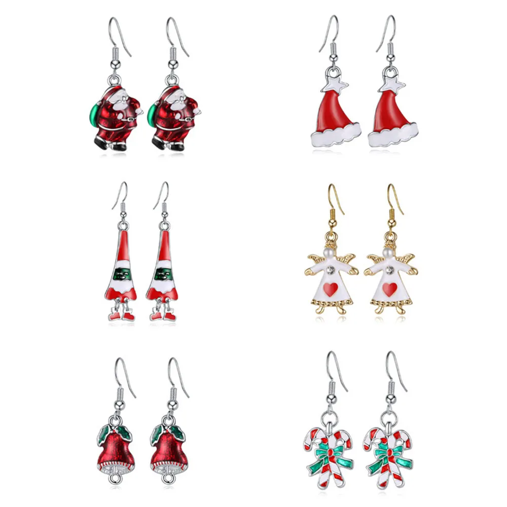 

Creative Beautiful Holiday Earrings Xmas Party Santa Claus Earrings Cute Earrings Christmas Women Decorations