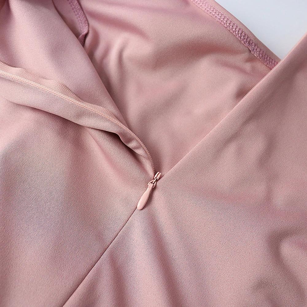 

Casual Women Dresses O Neck Transparent Mesh Long Sleeves Polka Dot Classy Elastic Elegant Office Lady African Fashion