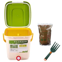 12l compost bin recycle composter aerated compost bin pp organic homemade trash can bucket garden food waste bins