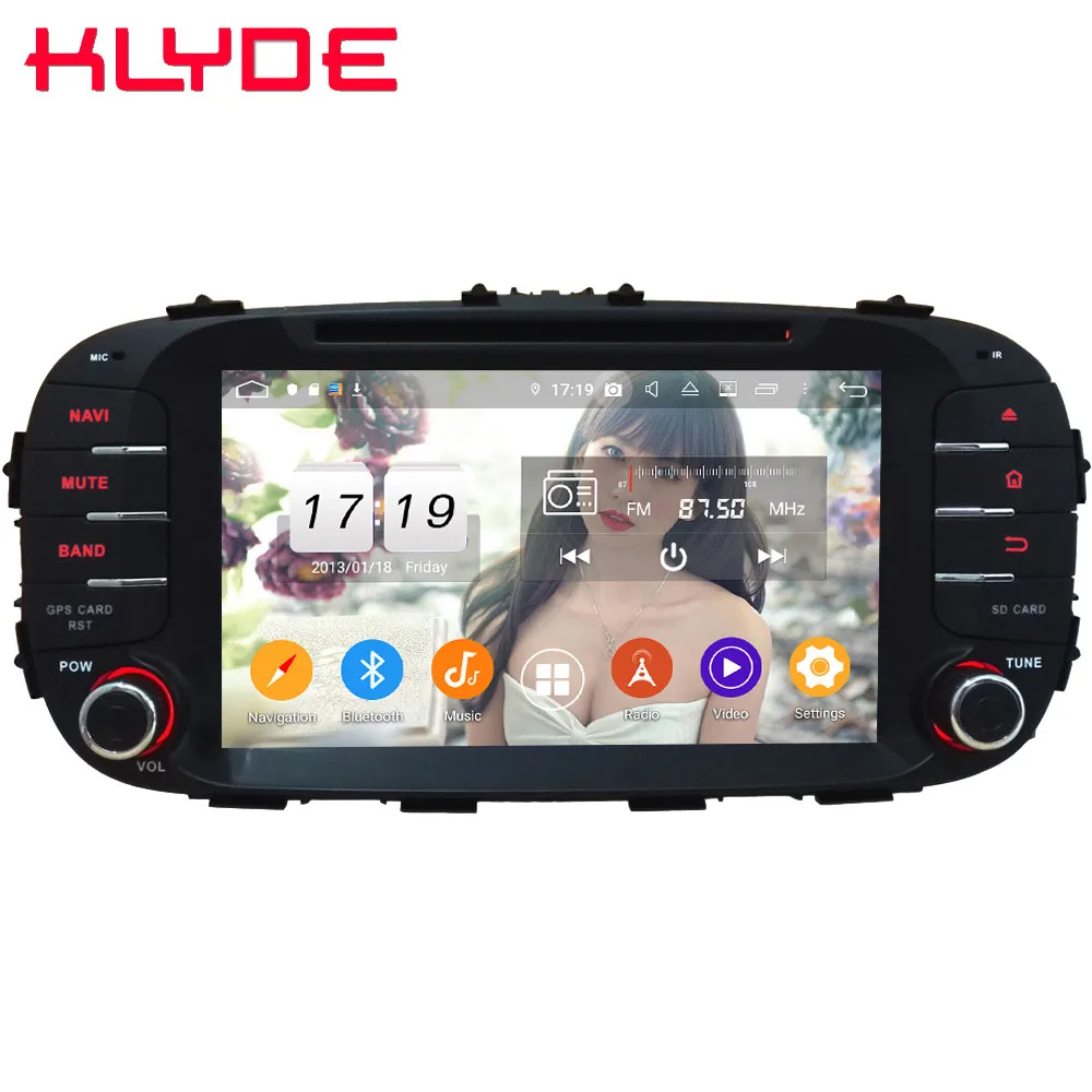 Klyde ips 4G wifi Android 9,0 Восьмиядерный 4 Гб ОЗУ 64 Гб ПЗУ DSP BT автомобильный DVD мультимедийный плеер Радио стерео для Kia Soul