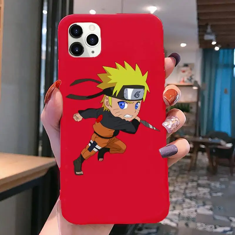 

Kakashi Sasuke Phone Case For iphone 12 11 Pro Max Mini XS 8 7 6 6S Plus X SE 2020 XR Red Cover