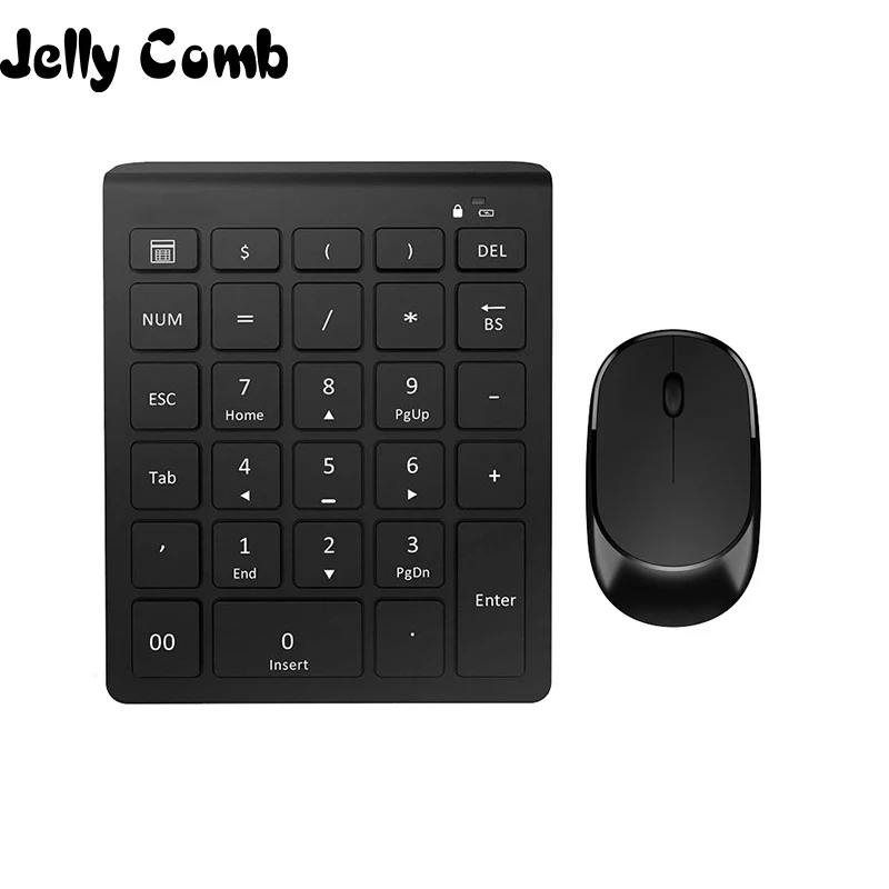 Беспроводная цифровая мини клавиатура Jelly Comb 2 4G с цифровым USB номером для