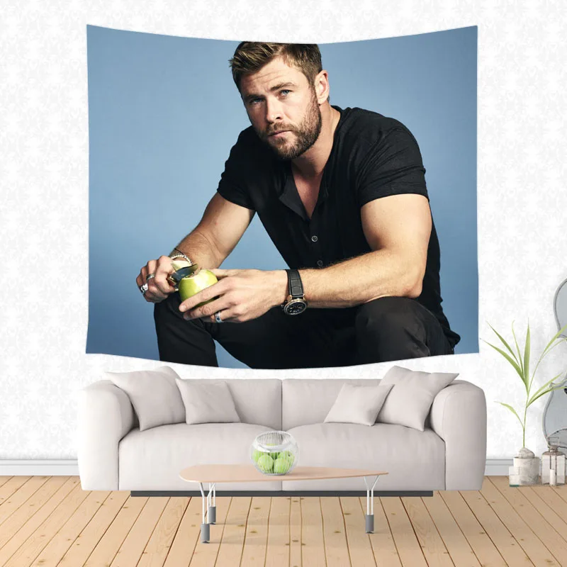 Гобелен с принтом Криса хемворта на заказ настенные гобелены рождественское