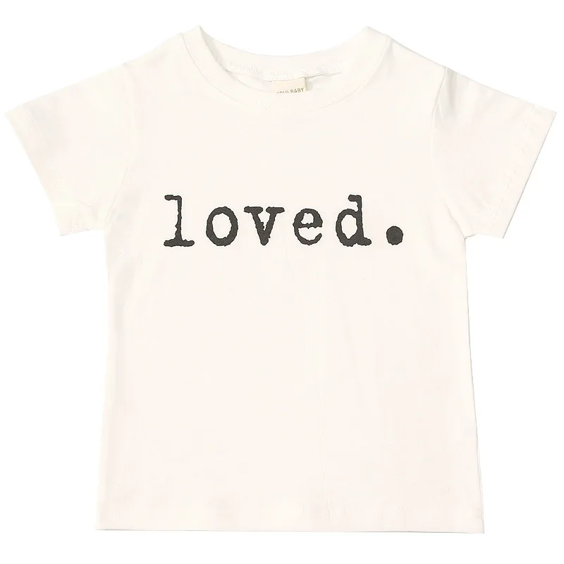 

New summer T-shirt 2021 children cotton T-shirt letterprint T-shirt for boys and girls fashion clothes