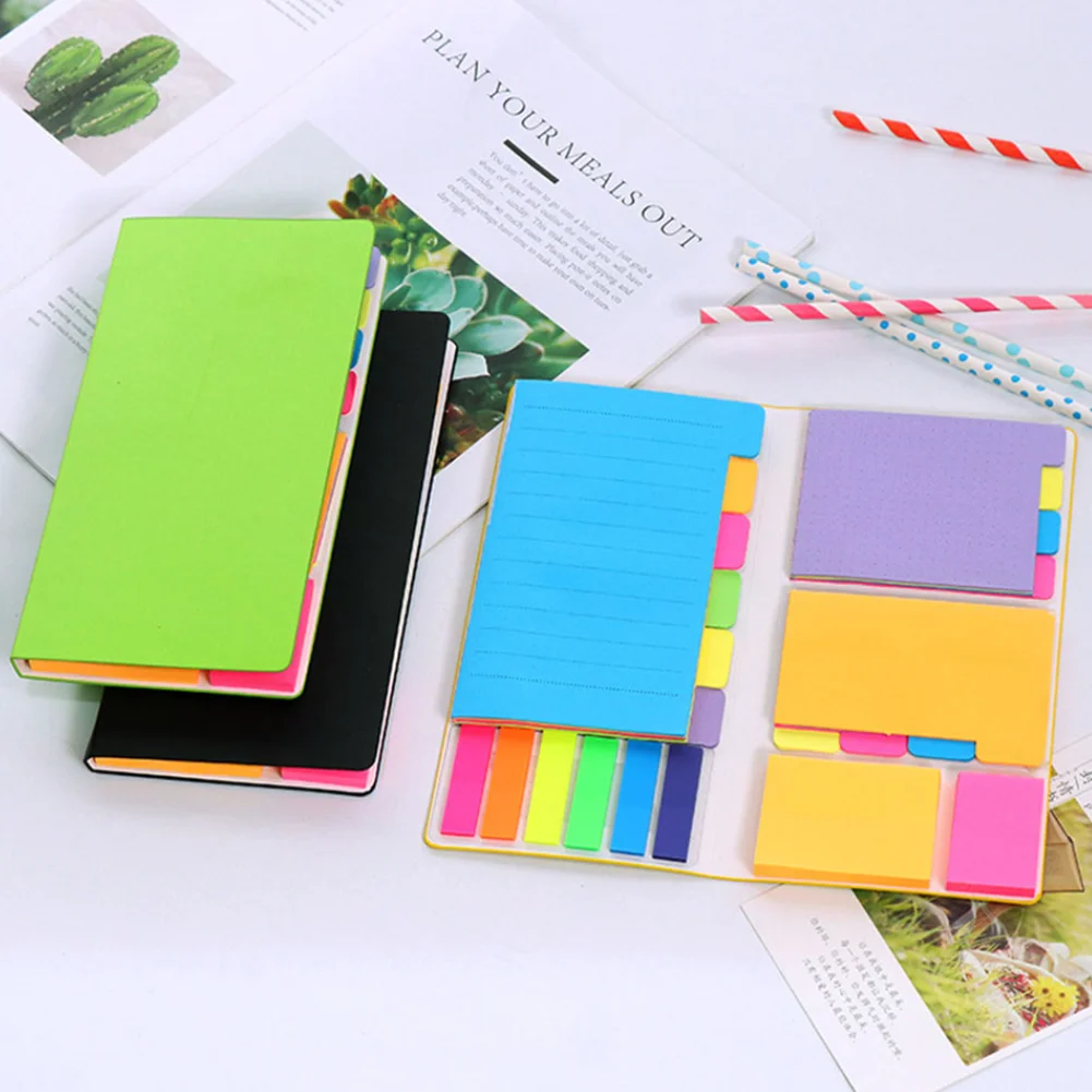 

60 Sheets Sticky Notes Index Memo Pad Bookmarks Cute Scheduler Paper Stickers Kids Stationery Office School Supplies Ring Binder