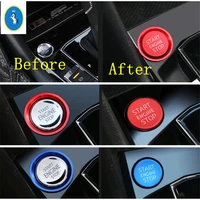 yimaautotrims fit for volkswagen vw tiguan 2016 2022 start stop engine push button switch keyless decoration ring cover trim