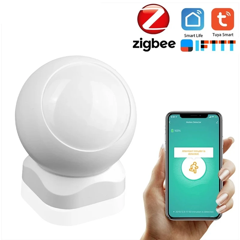 Tuya Powered ZigBee PIR датчик движения беспроводной пассивный инфракрасный детектор