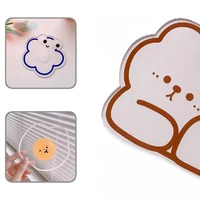 thick acrylic anti slip cute cartoon shape placemat bowl pad kitchen supplies