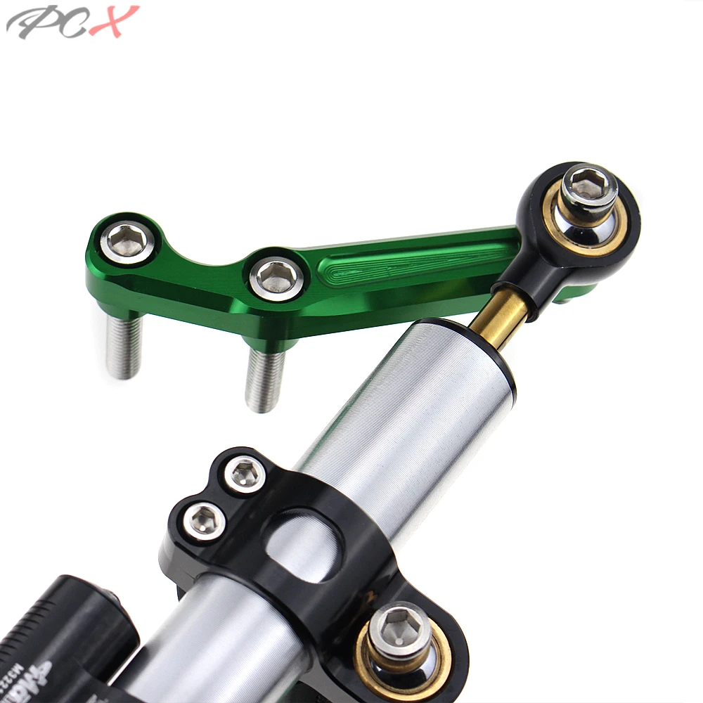 Стабилизатор рулевого демпфера с ЧПУ и титановый кронштейн для Kawasaki Ninja 300 NINJA300