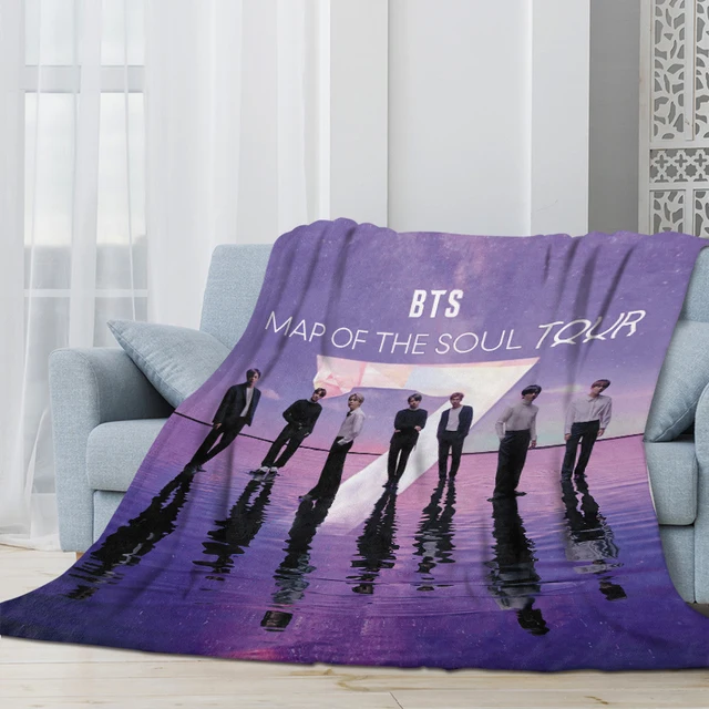 

Kpop Star Flannel Throw Blanket Korean Handsome Boys Singing Group Print Blankets for Sofa Adults Soft Blanket Warm Bed Cover