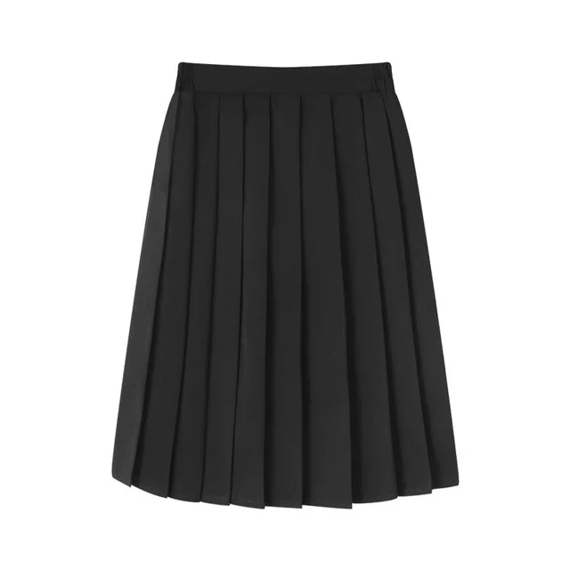 Midi Black Skirt Юбка для косплея Гермионы Грейнджер, аниме Поттер, плиссированная трапециевидная Матросская юбка, юбки для школьной формы, костюм Гриффиндора, подарки на год - Цвет: Midi Black Skirt