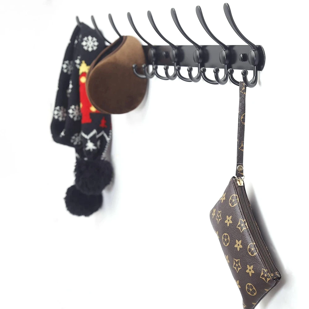 Настенная вешалка для пальто 5 крючков сверхмощная Металлическая Вешалка из