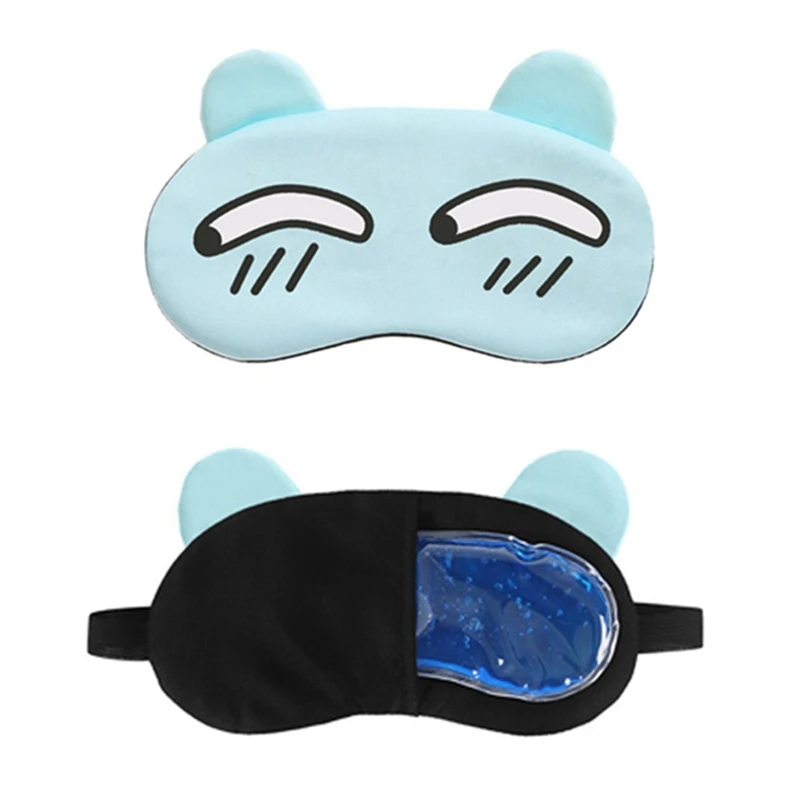 Мультфильм маска на глаза для сна вздремнуть затенение подушечки глаз против