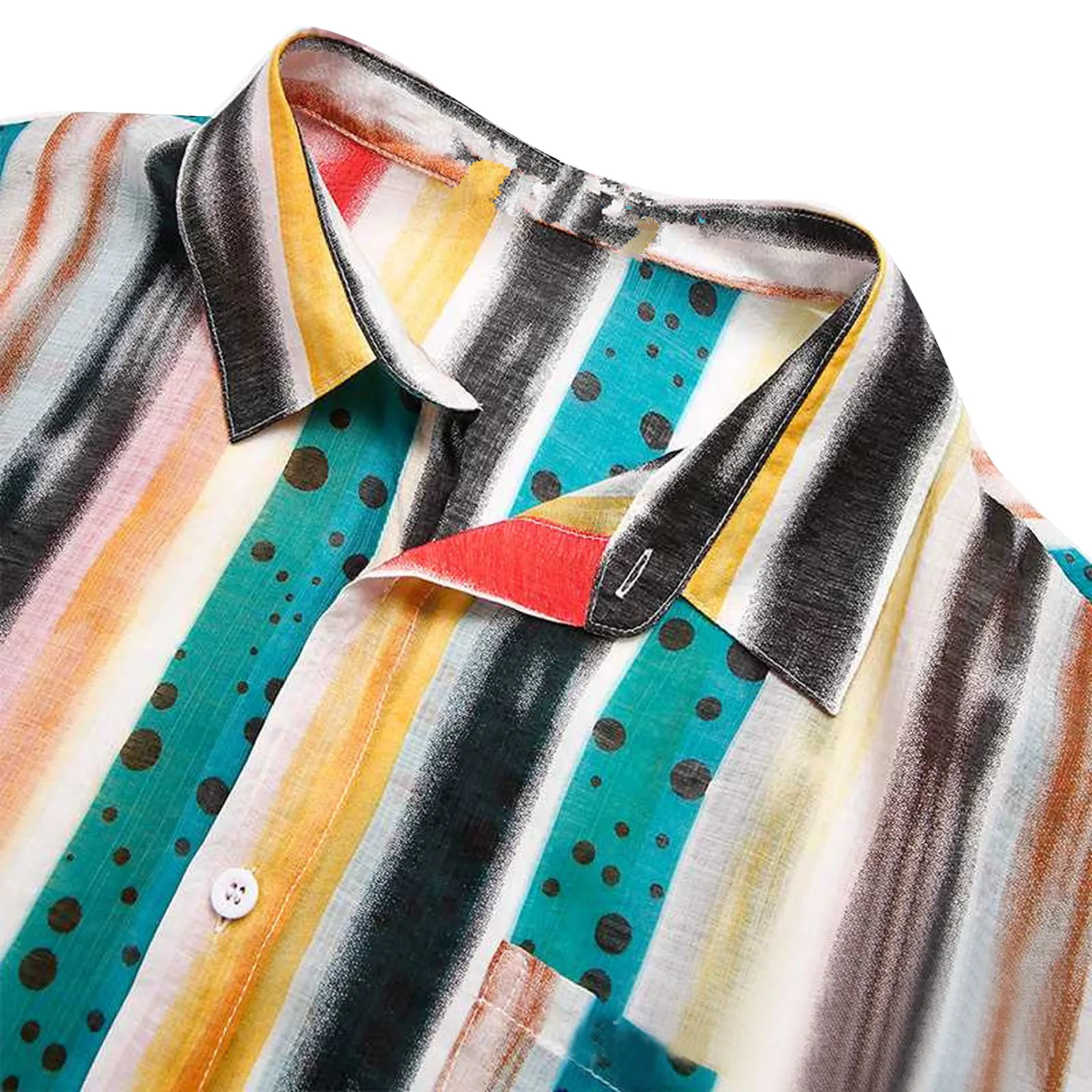 

New Shirts Men Clothing Mens Ethnic Style Hawaiian Loose Slim Short Sleeve Dress Shirt Blouse Tops camisa hombre