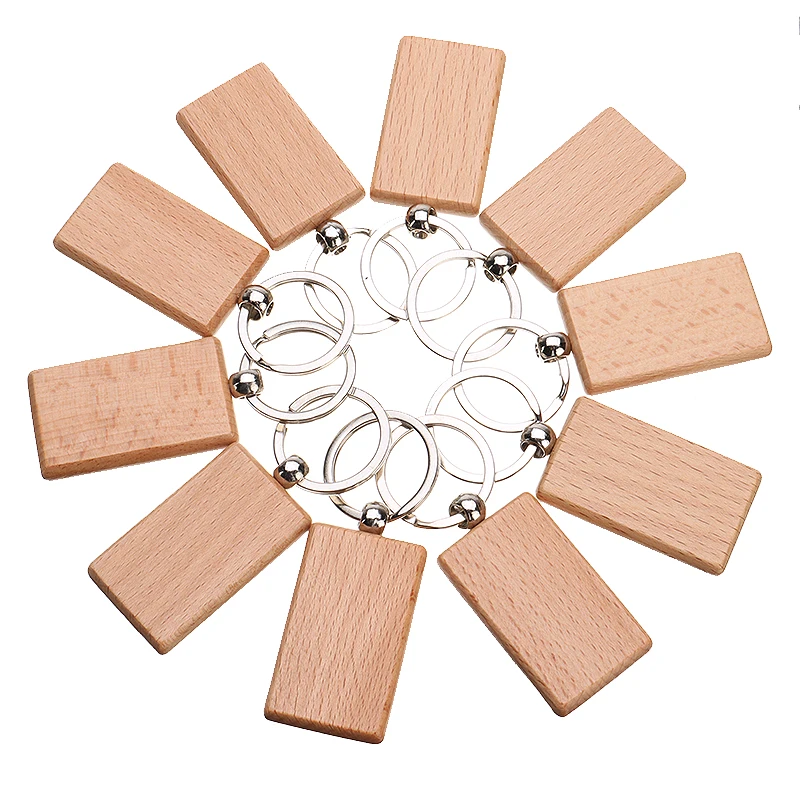 10 шт. деревянные брелки для ключей | Украшения и аксессуары