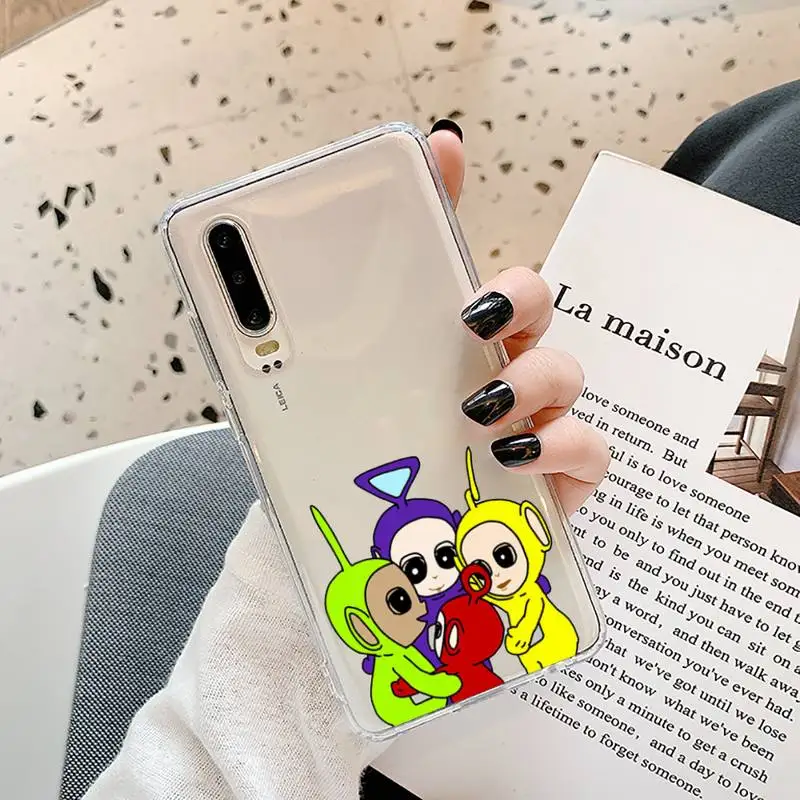 

Funny cute Teletubbies Phone Case Transparent for Samsung A71 S9 10 20 HUAWEI p30 40 honor 10i 8x xiaomi note 8 Pro 10t 11