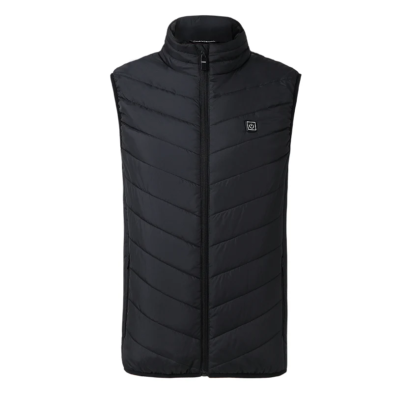 

S-4XL Men Autumn Winter Heated Vest Women Men Electric Thermal Waistcoat Fish Travel Outdoor USB Infrared Hiking Heated Vest