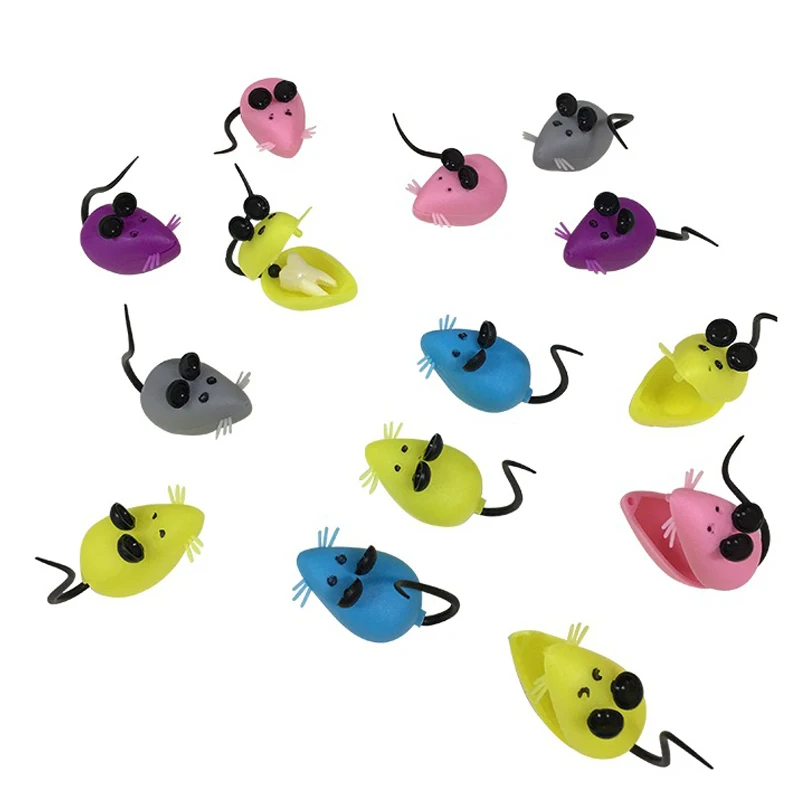 10pcs/lot Mini Kid Baby Tooth Box Organizer Mouse Shape Milk Teeth Storage Boxes Child Deciduous Holder Container - купить по