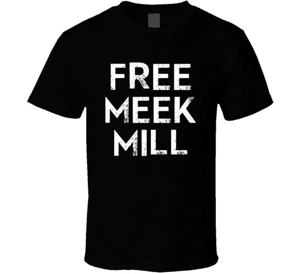 

Free Meek Mill Rapper Rap Music Hip Hop Blm Stand T Shirt New 2018 Cotton Short-Sleeve T-Shirt Breathable Slim