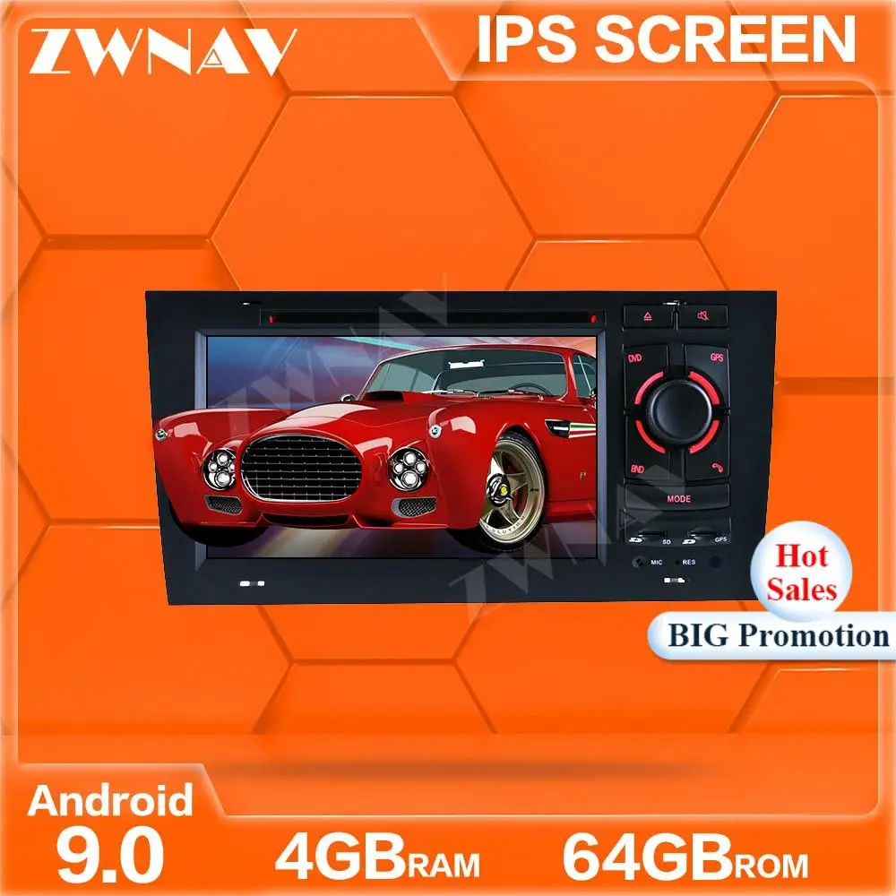 

Touch screen Android 9.0 Car Multimedia Player For AUDI A6 1997 1998 1999-2004 car GPS Navi Video Audio Radio stereo head unit